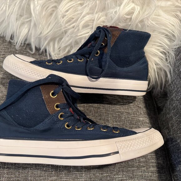 Converse Chuck Taylor All Star Blue MA-1 Zip High Womens 9 Mens 7 Nylon - Picture 4 of 13